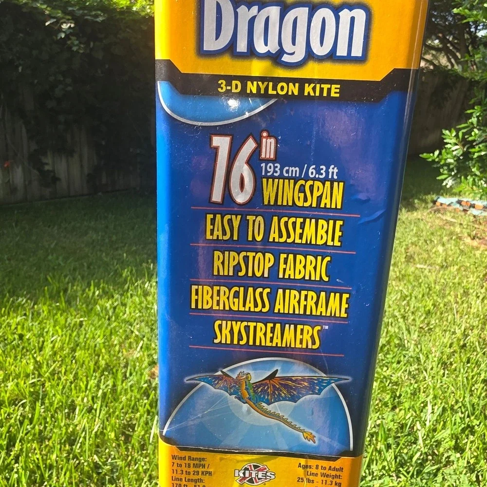 X-Kites Supersized 3D Dragon Kite 76 Inch Wingspan Nylon Ready To Fly